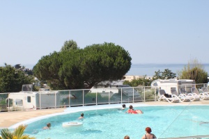 View from Les Sables Blanc Pool
